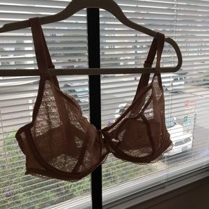 Freya tan lace bra